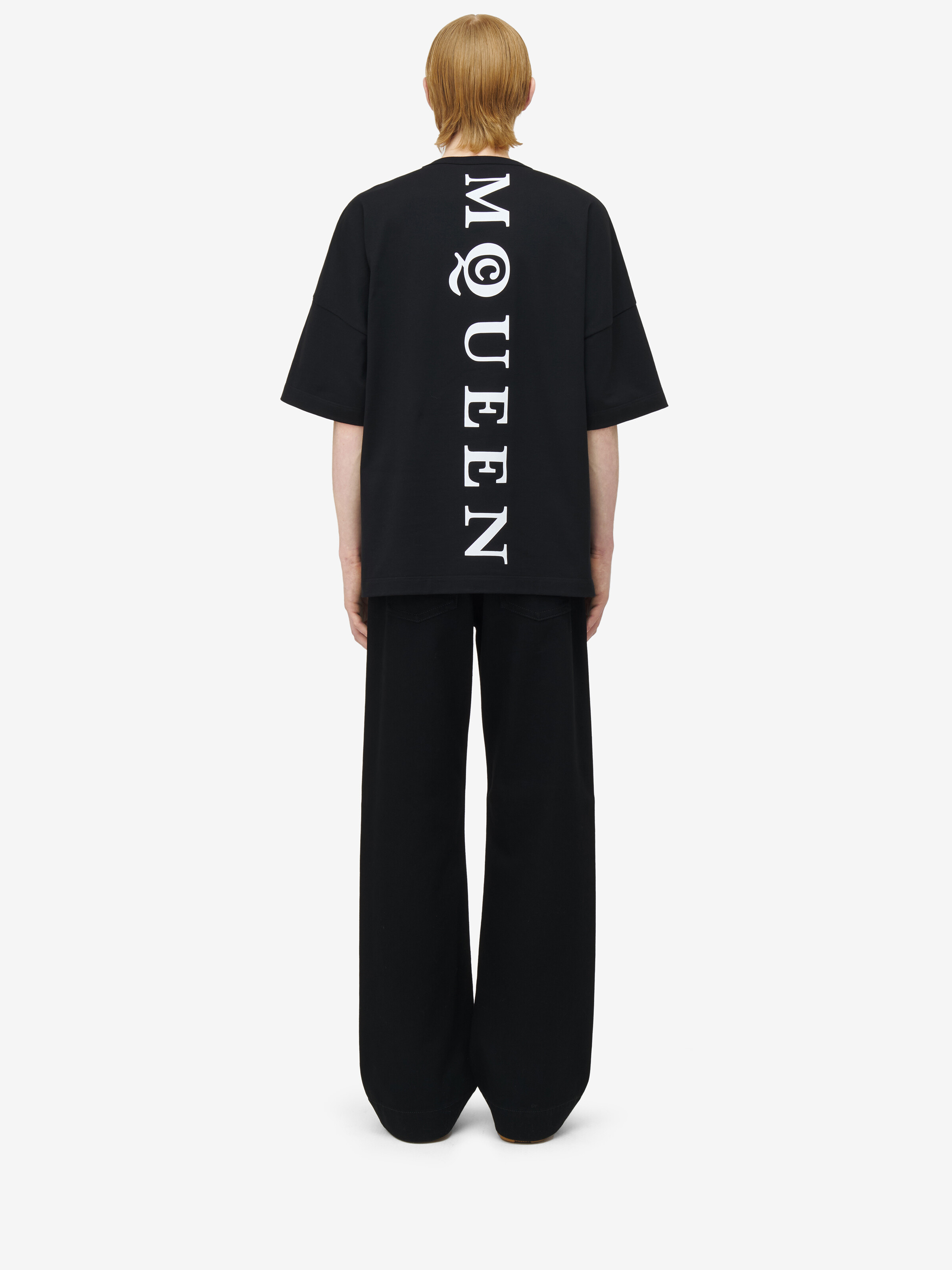 Men's Oversized McQueen T-Shirt in Black in Fabric: 100% Cotton, Trimming: 100% Cotton | Alexander McQueen - image 4