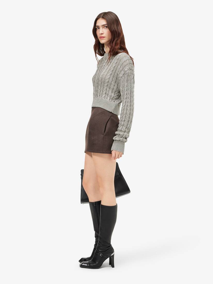 Metallic Cable Knit Jumper | Alexander McQueen - image 3