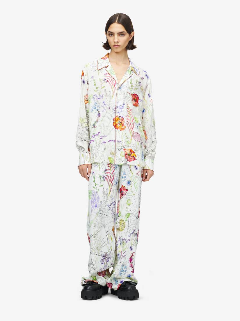 Meadow Floral Pyjama Shirt | Alexander McQueen - image 1