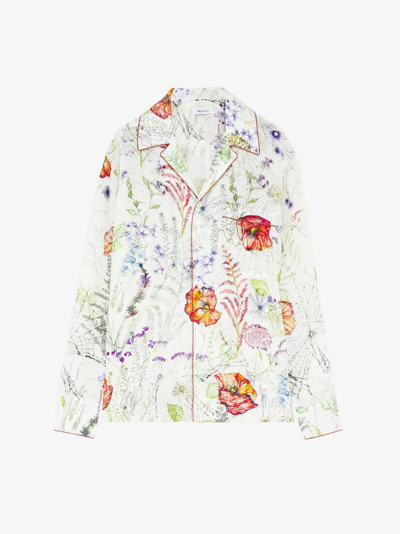 Meadow Floral Pyjama Shirt | Alexander McQueen - image 1