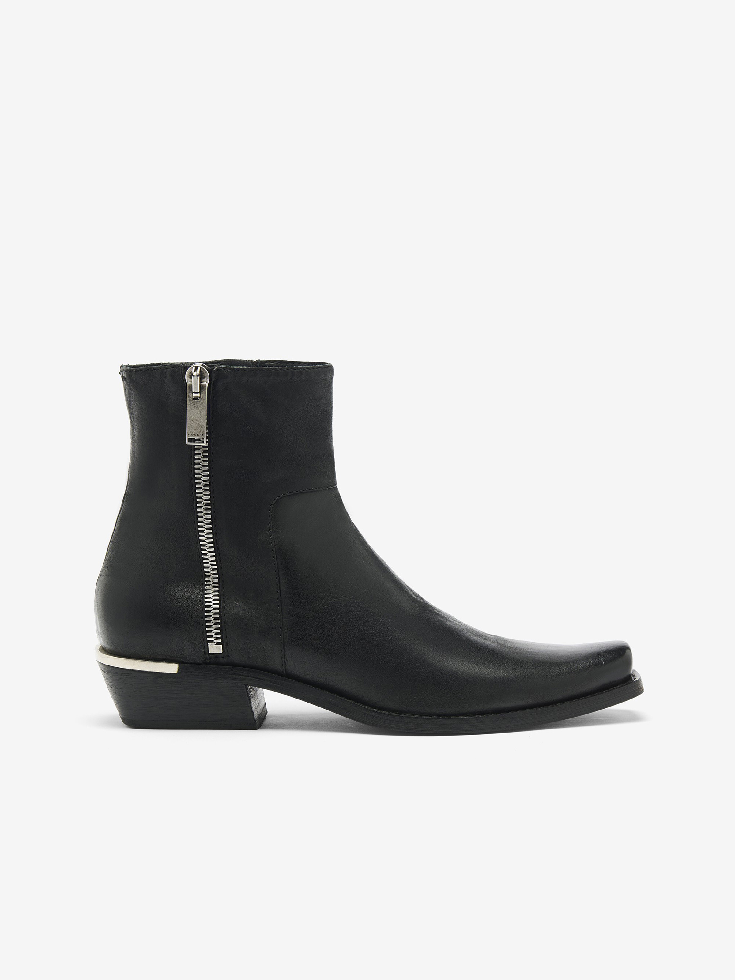 Ryder Stiefel für Herren in Schwarz in Lamm Leder | Alexander McQueen - image 1