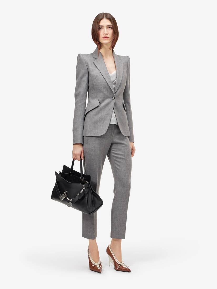 Wool Pinstripe Single-breasted Jacket | Alexander McQueen - image 2