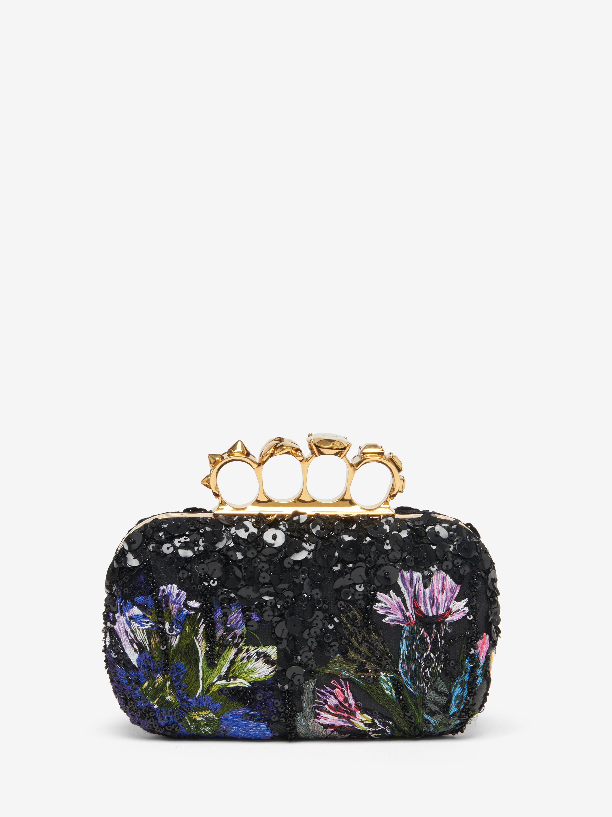 Women's Knuckle Clutch in Multicolour in Lamb Leather | Alexander McQueen - image 3
