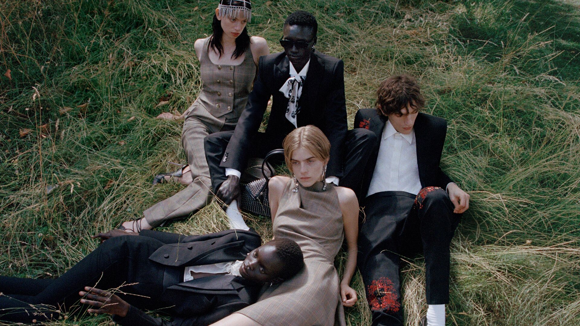 Models on set for McQueen Spring Summer Pre-Collection