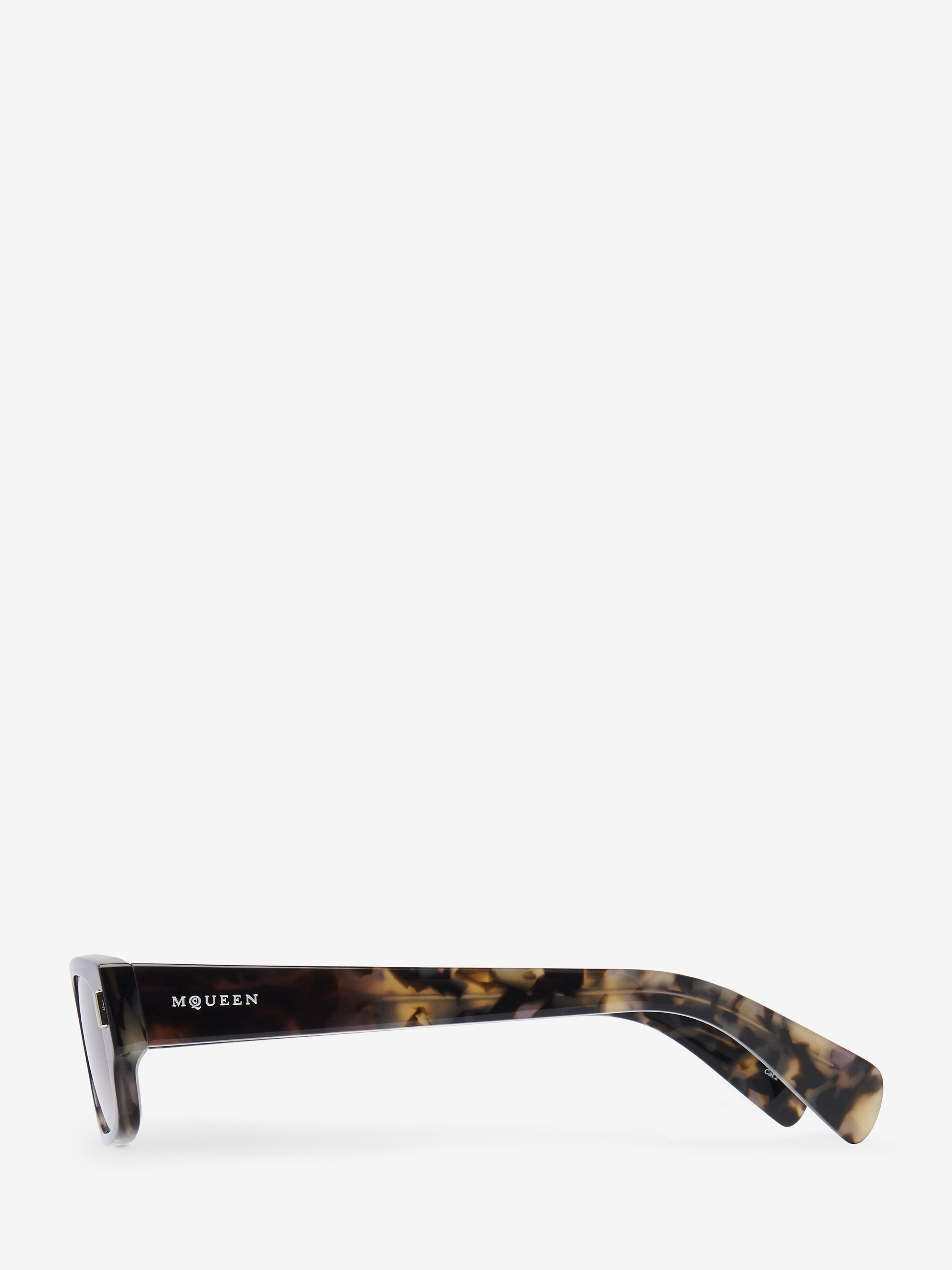 Women's T-Bar Rivet Panthos Sunglasses in Black/Brown in Recycle Acetate & Bio Nylon Lens | Alexander McQueen - image 3