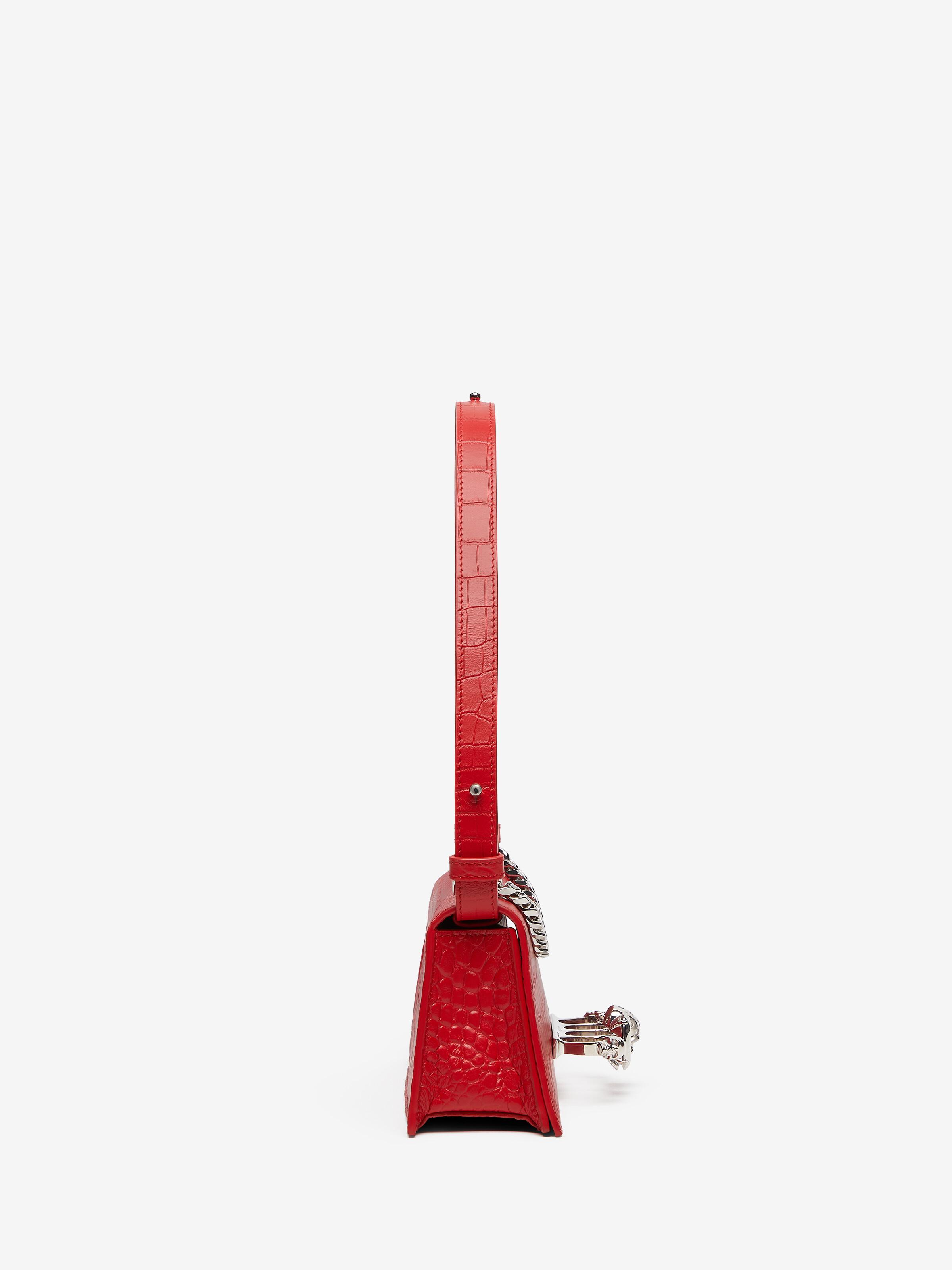 Women's Jewelled Mini in Red in Calf Leather | Alexander McQueen - image 3