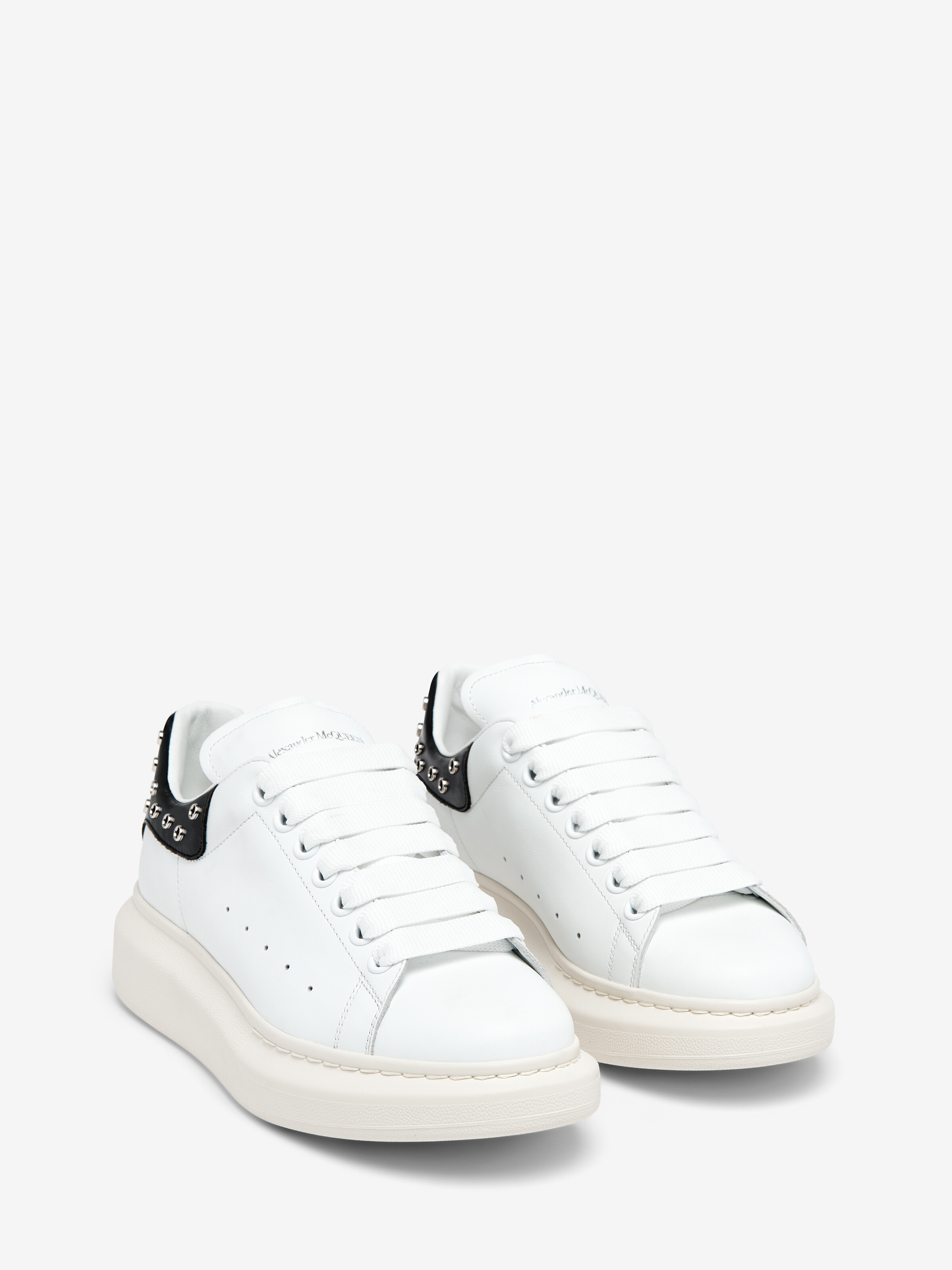 Oversized-Sneaker für Damen in Weiss/Schwarz/Silber in Kalb Leder | Alexander McQueen - image 2