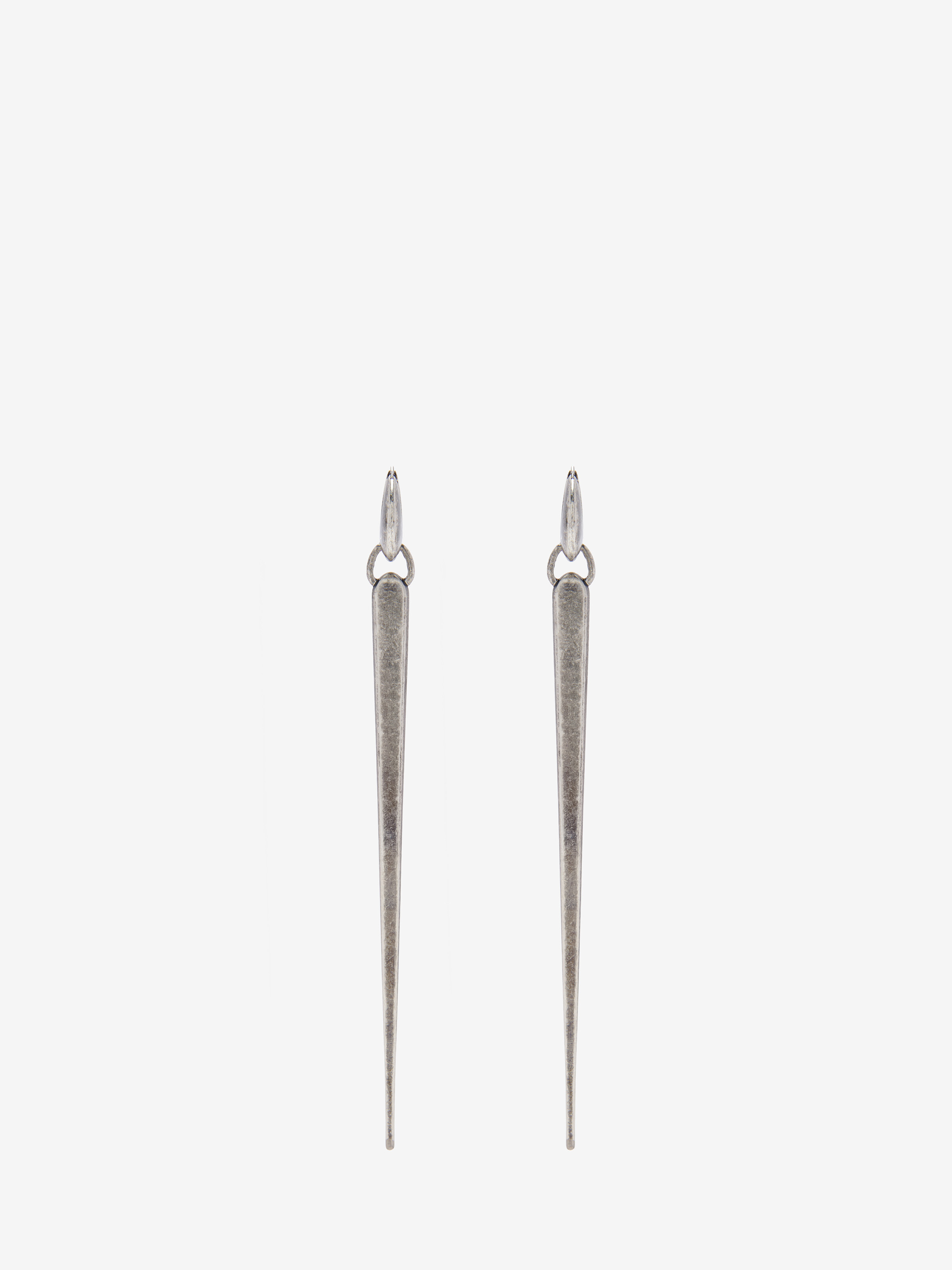 Women's Scissor Earrings in Silver in Aluminium, Brass | Alexander McQueen - image 1