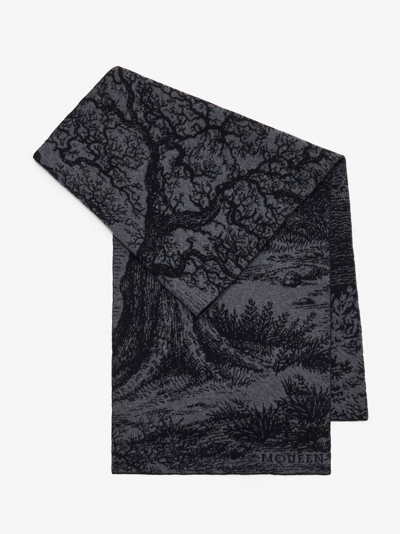'Tree Of Life' Wool Jacquard Scarf | Alexander McQueen - image 1