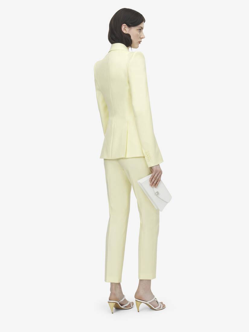 羊毛华达呢烟管裤 | Alexander McQueen - image 4