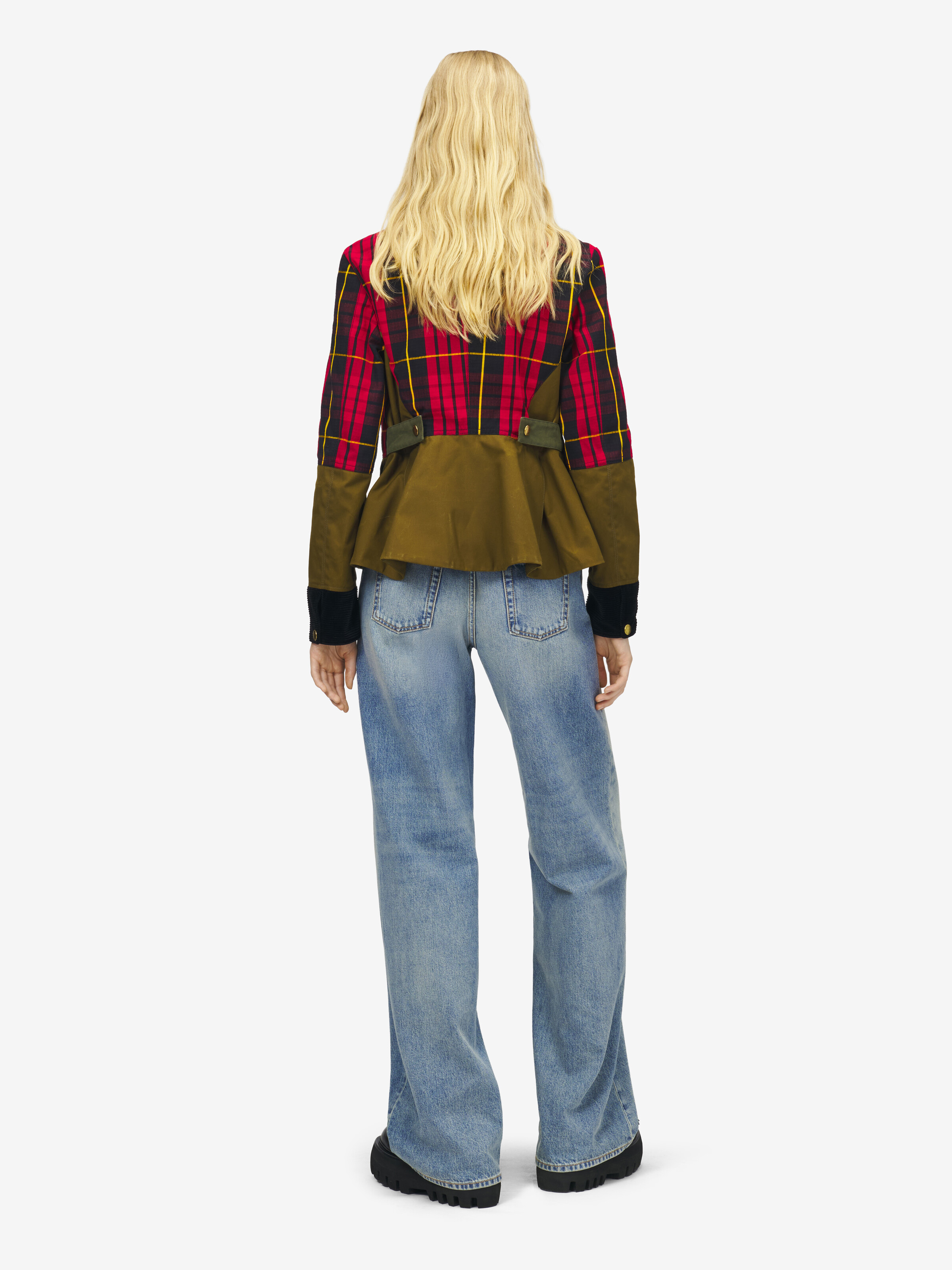 蘇格蘭格紋防撕裂布料外套 in 60% 棉, 40% 聚酰胺纤维 | Alexander McQueen - image 5