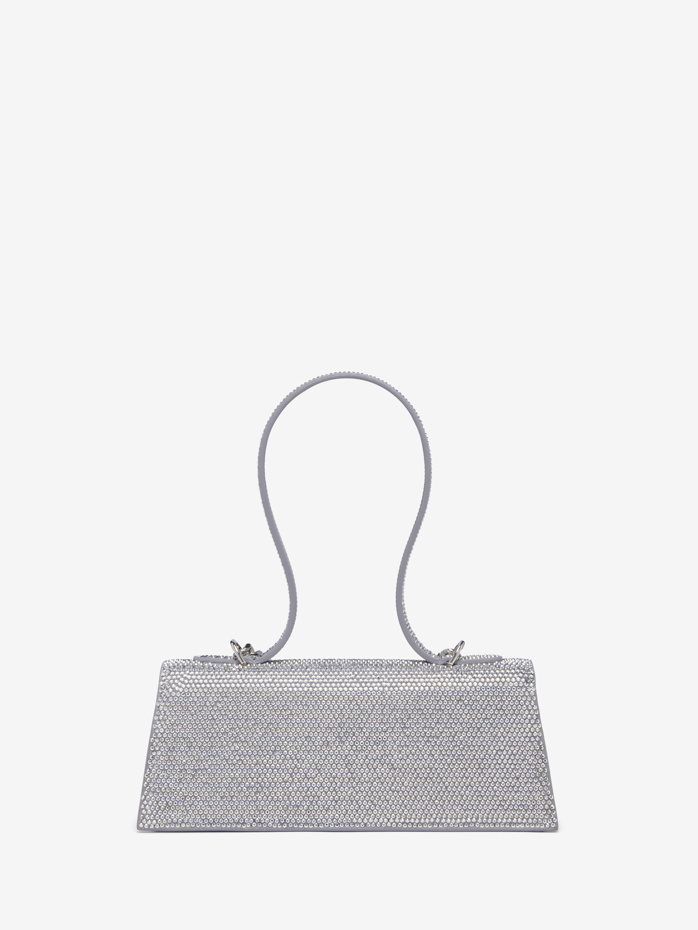 Women's Jewelled Top Handle in Silver-finish in Calf Leather | Alexander McQueen - image 4