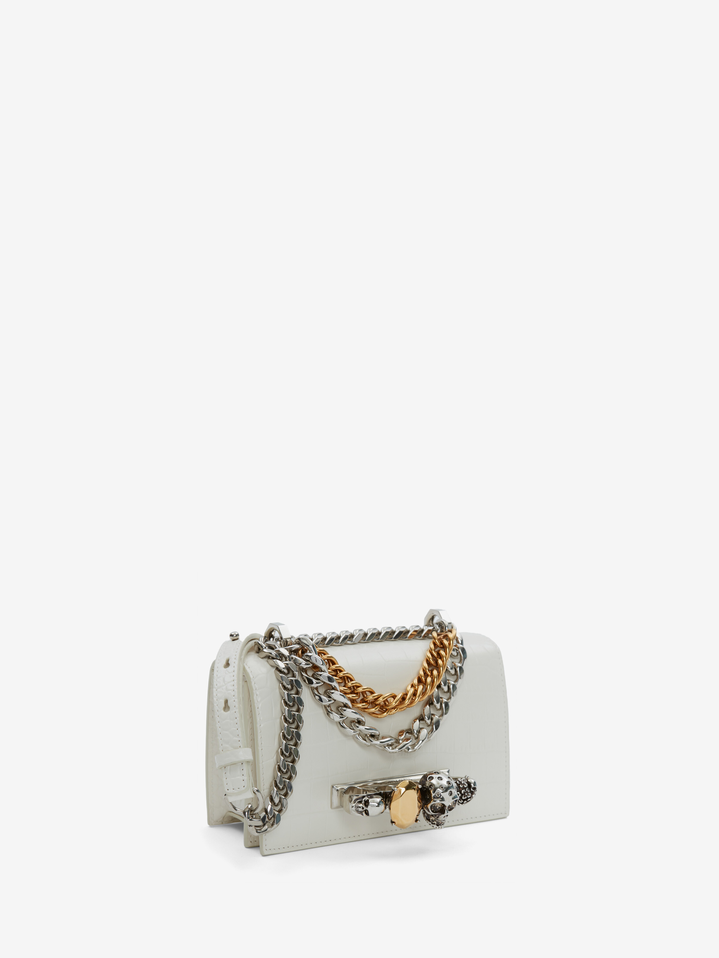 Borsa Jewelled Satchel mini con catena