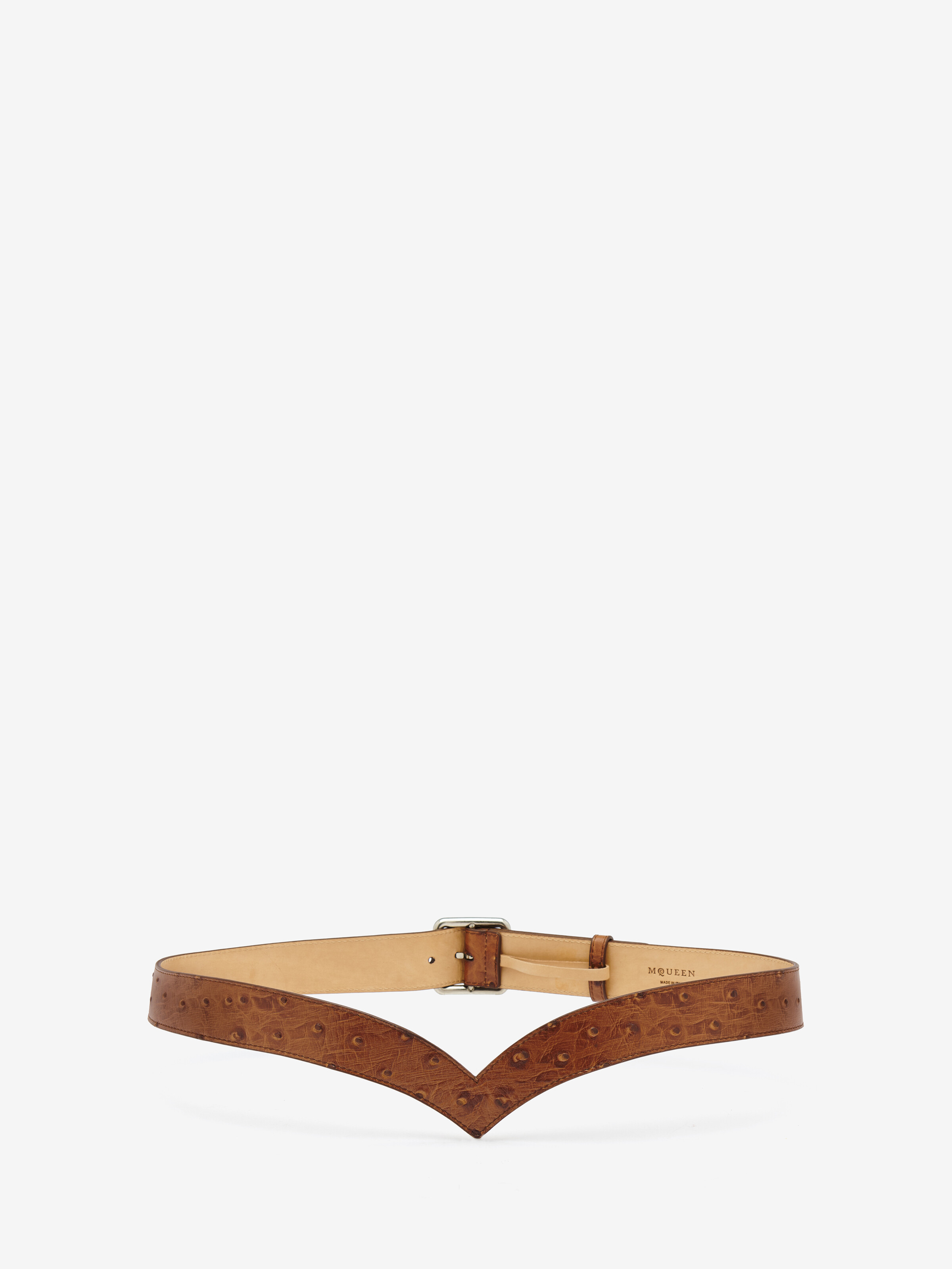 Ceinture Classic Bumster pour Femme en Marron in Cuir de veau | Alexander McQueen - image 2