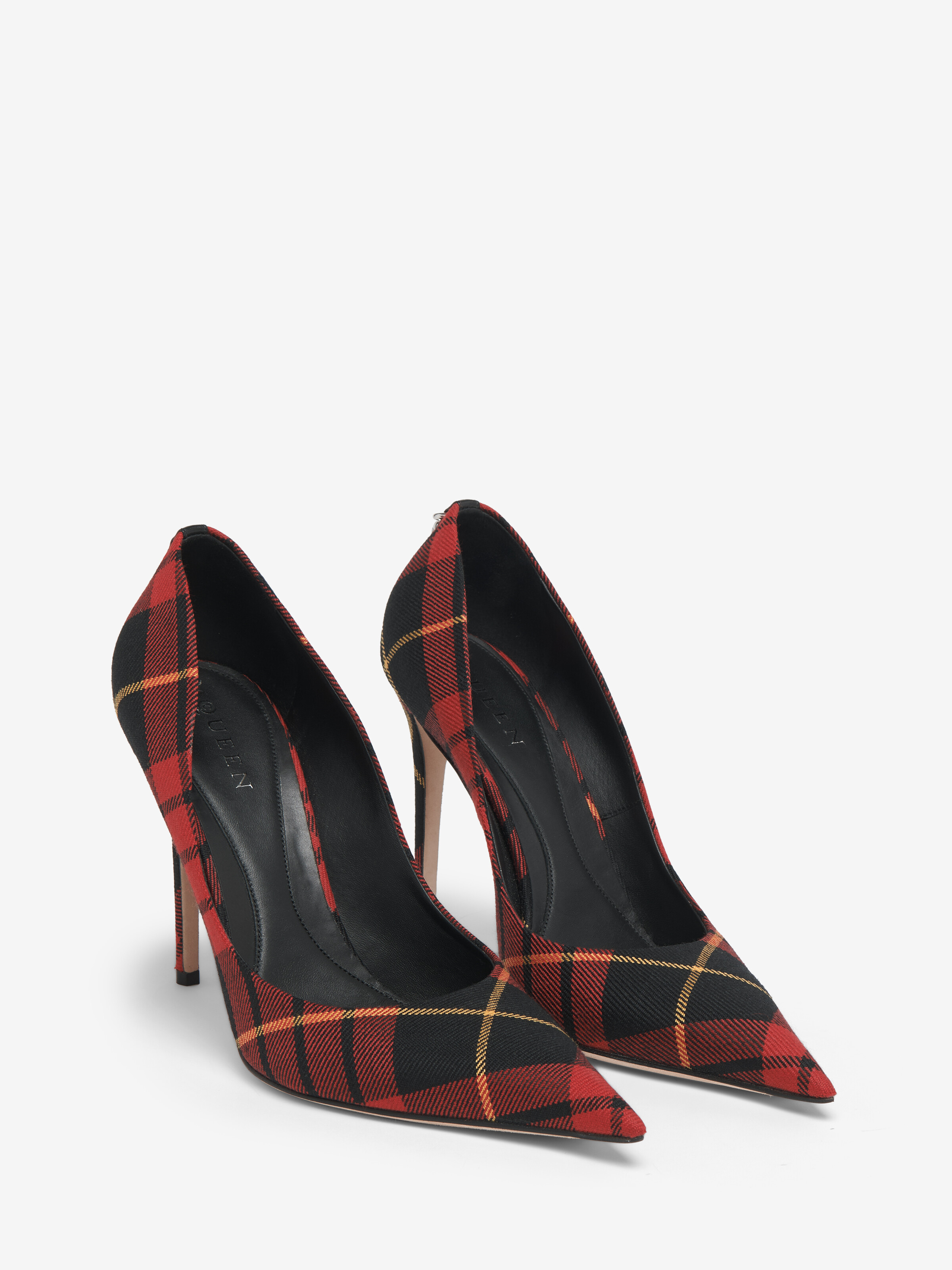 Escarpins Skull pour Femme en Rouge/Noir/Jaune in 100% Coton | Alexander McQueen - image 3