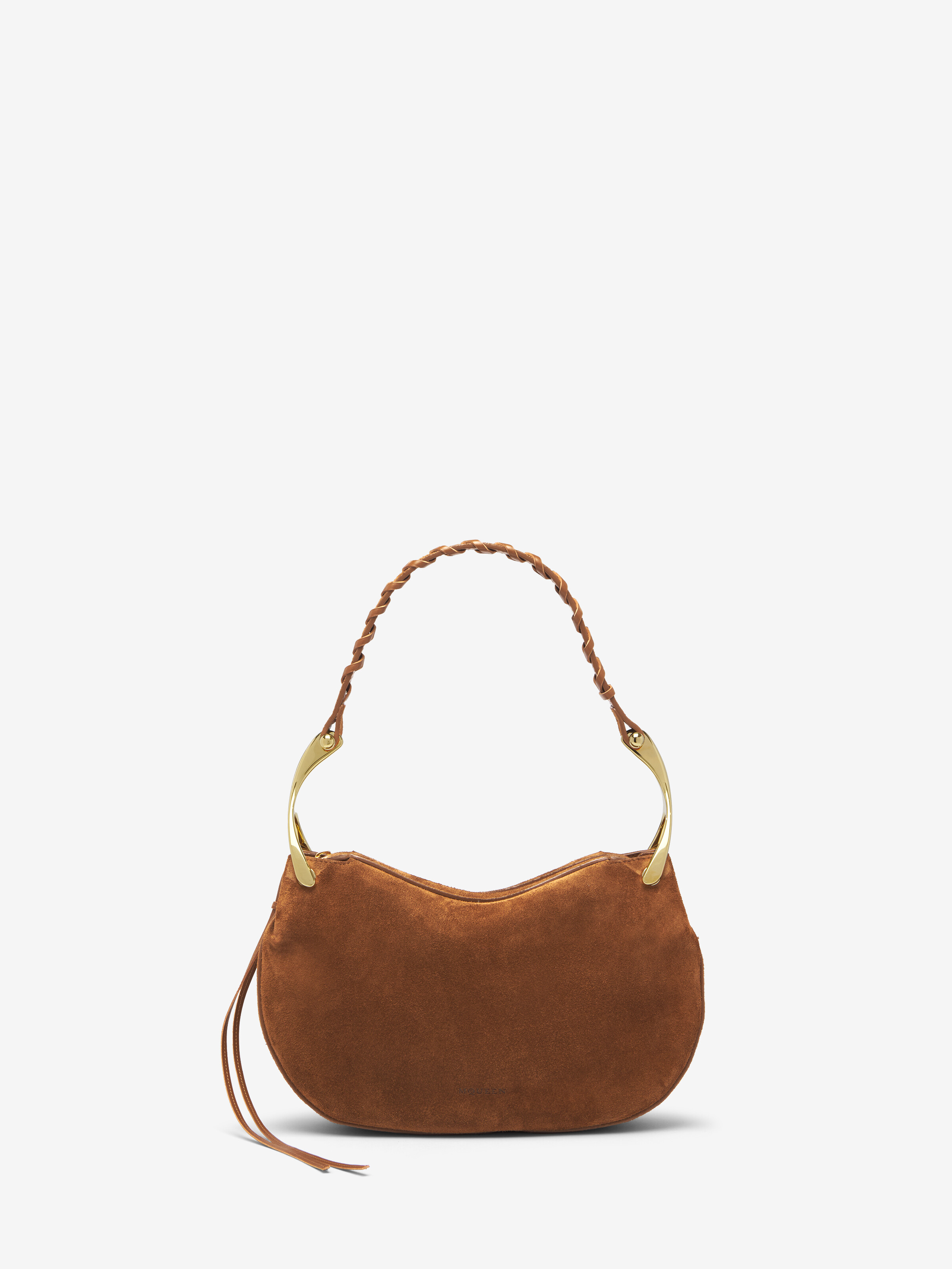 Women's Wishbone Shoulder in Brown in Calf Leather | Alexander McQueen - image 1