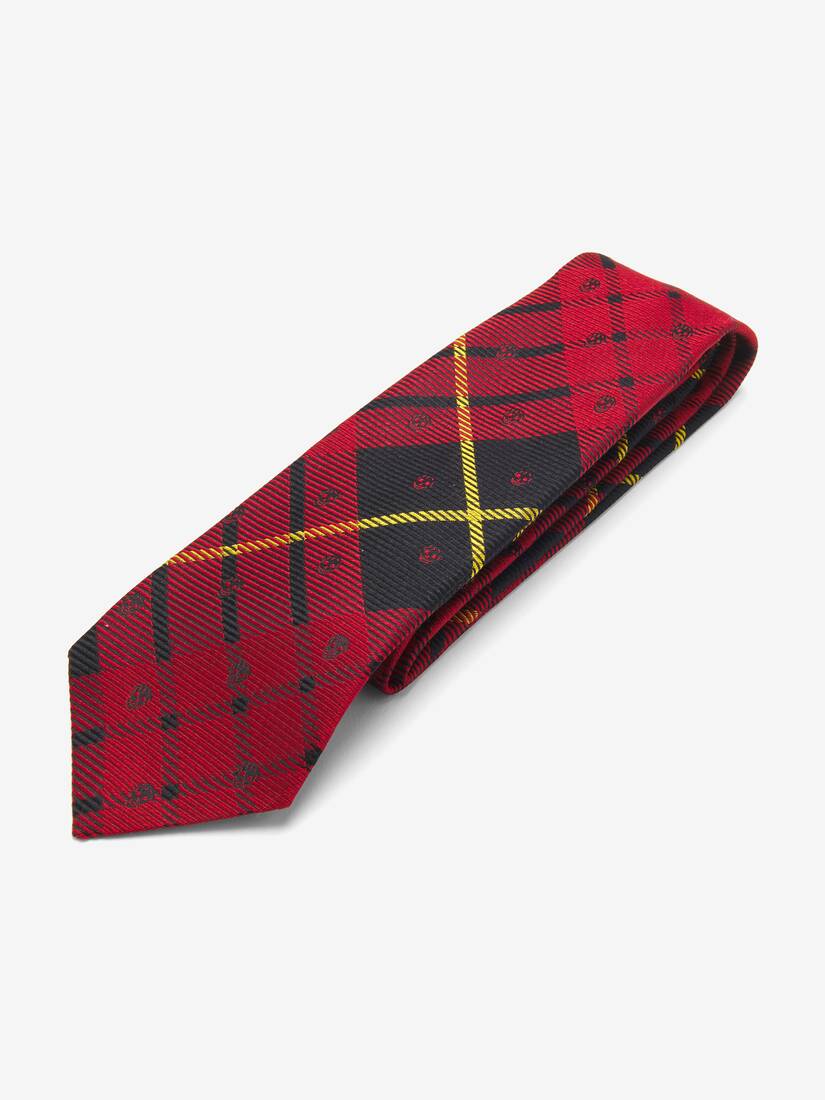 Tartan Skull Tie | Alexander McQueen - image 5