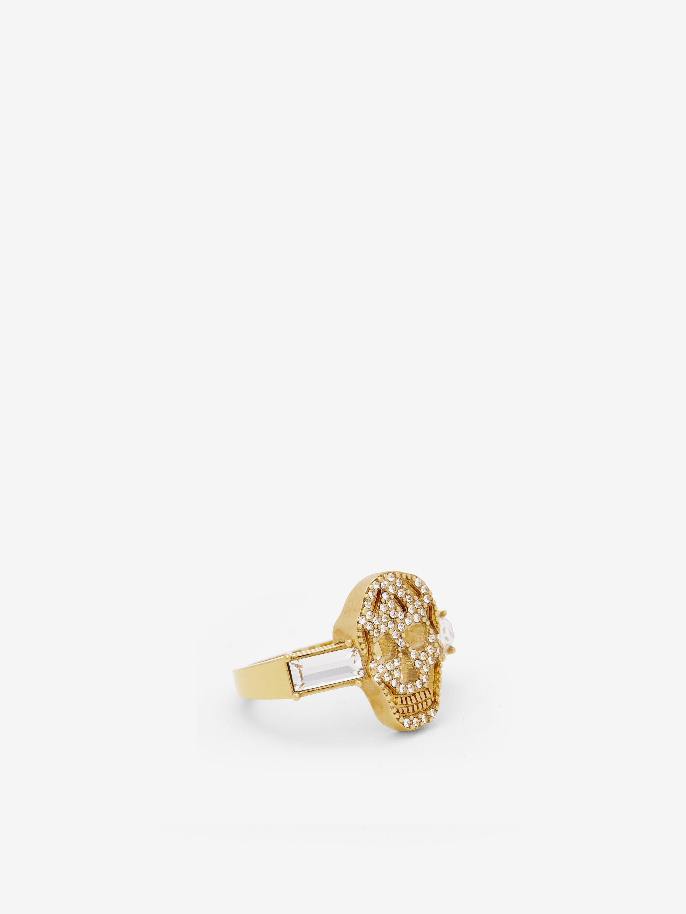 パヴェ スカル リング in 真鍮 | Alexander McQueen - image 3