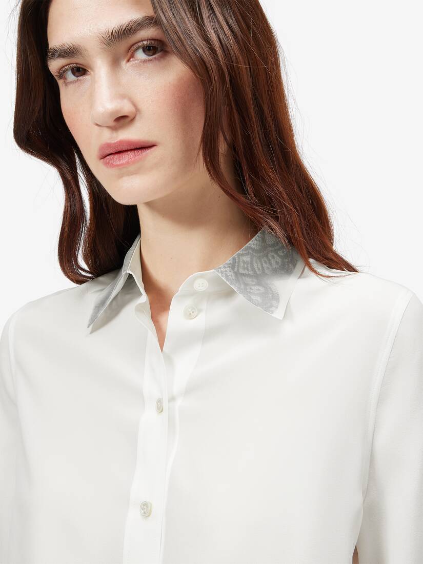 Floral Lace Detail Shirt | Alexander McQueen - image 5