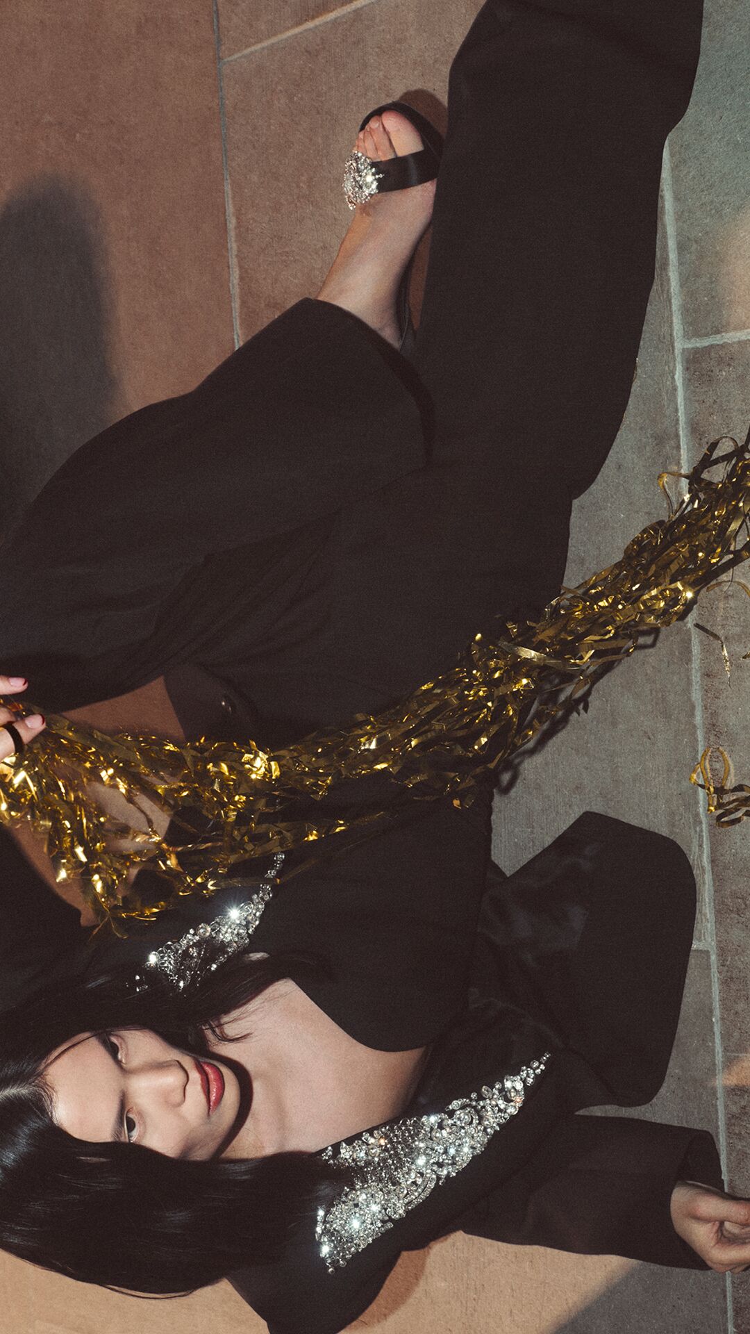 McQueen tailoring with embellished lapels