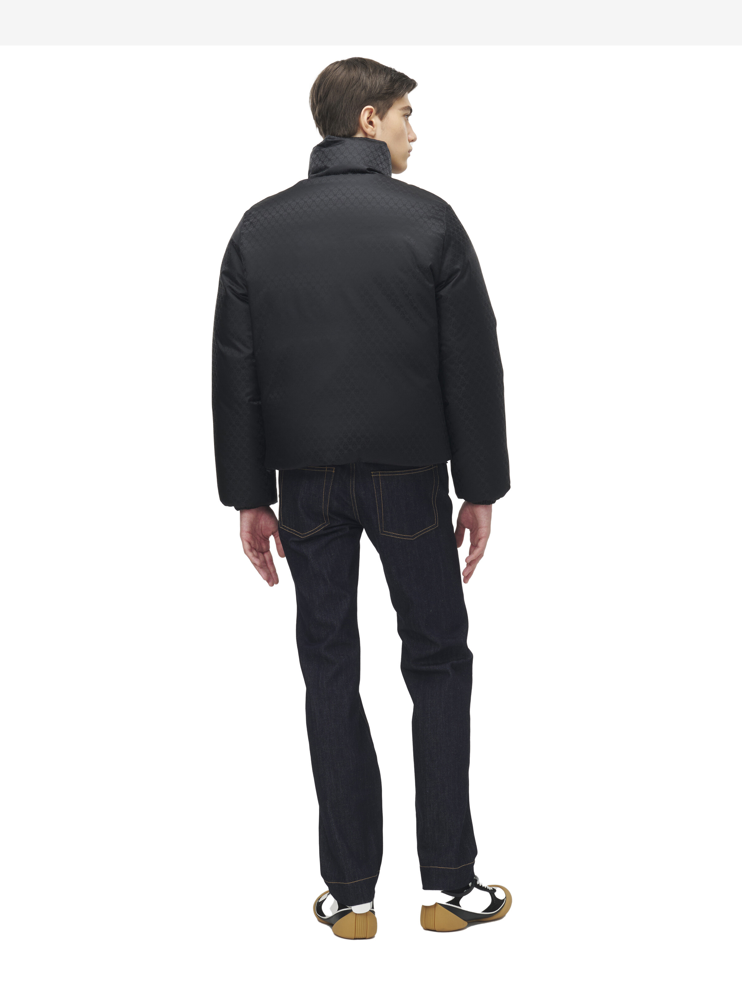 スカル ジャカード パファージャケット in 100% ポリアミド | Alexander McQueen - image 4