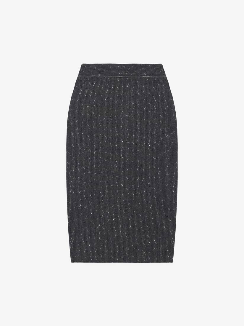 Jupe crayon à motif rayé moucheté | Alexander McQueen - image 1