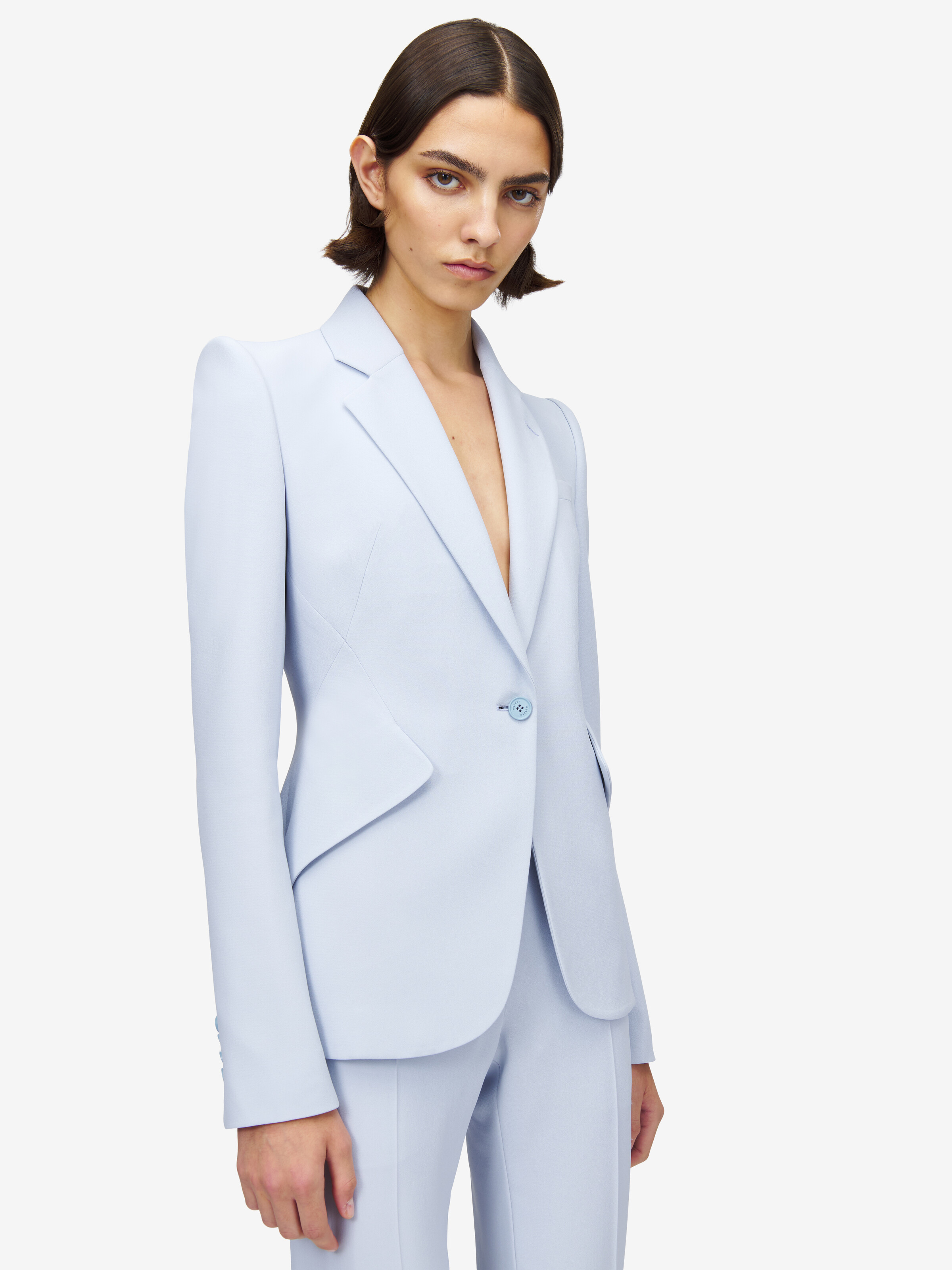 單排扣外套 in 52% 粘胶纤维, 48% 醋酸盐 | Alexander McQueen - image 6