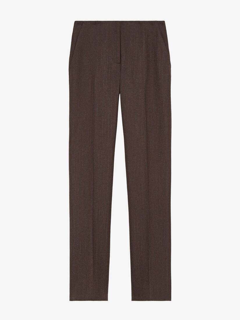 Wool Pinstripe Trousers | Alexander McQueen - image 1