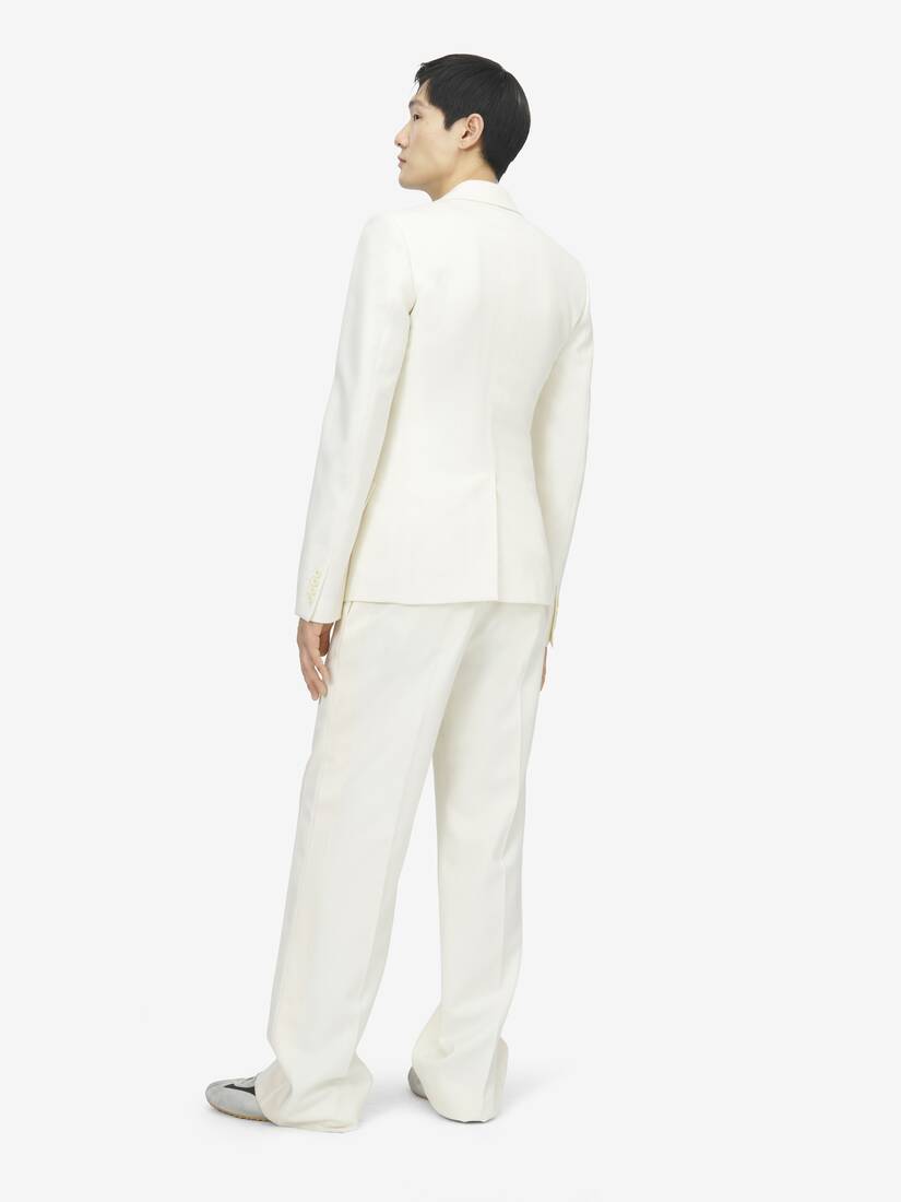 Veste à boutonnage simple et revers plissés | Alexander McQueen - image 4