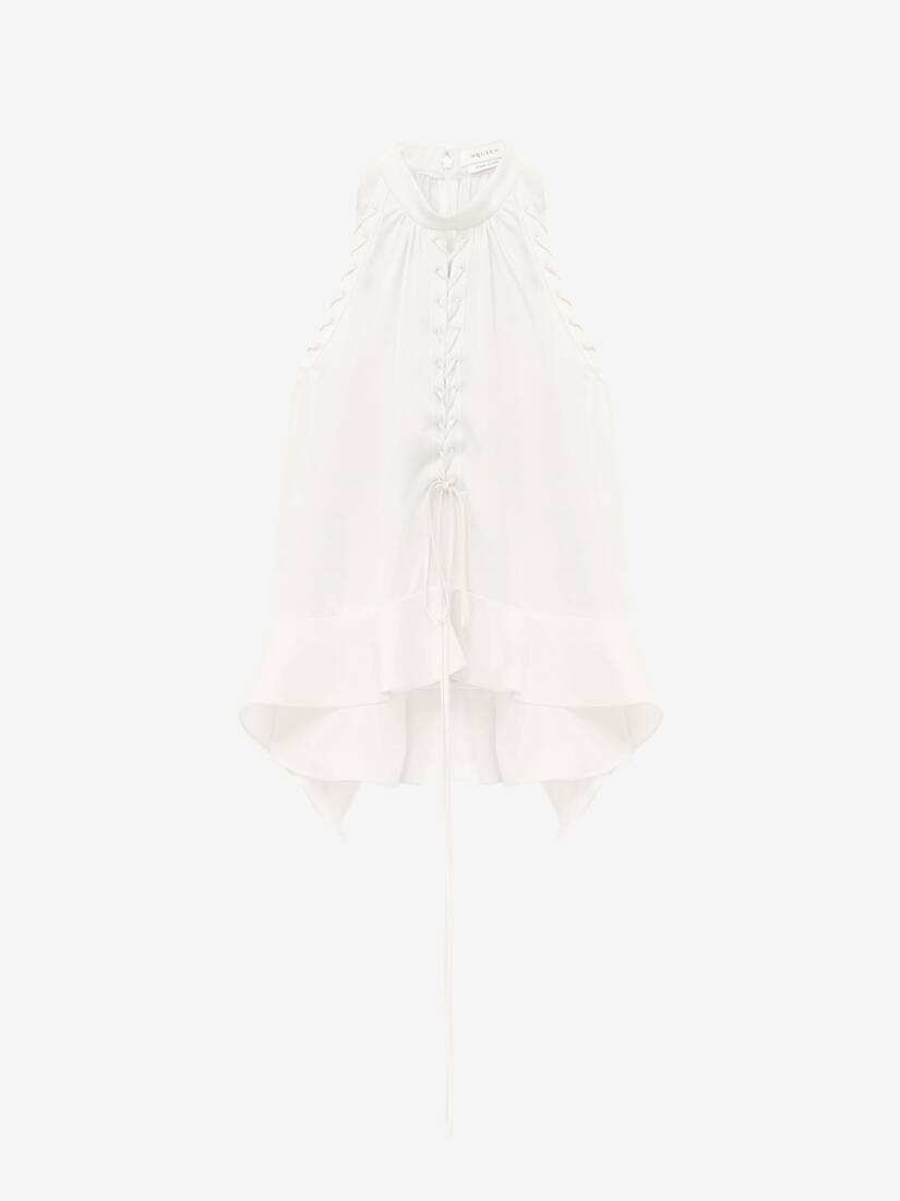 Lace-Up Halter Top | Alexander McQueen - image 1