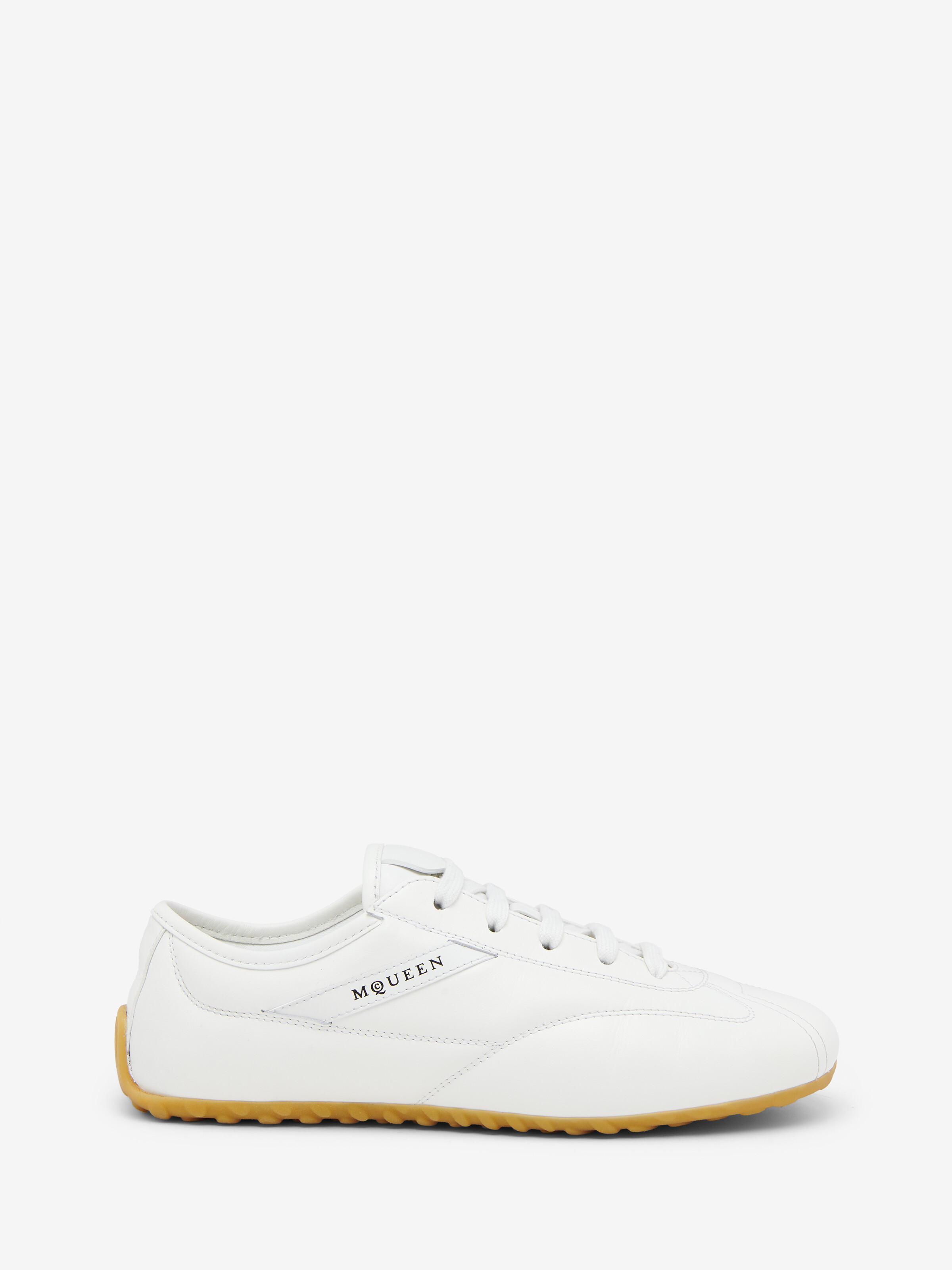 Women's Boxe Sneaker in Off White in Calf Leather | Alexander McQueen - image 1
