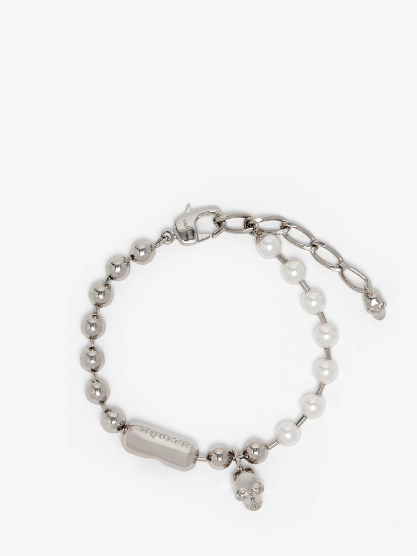 Skull & Pearl Bracelet