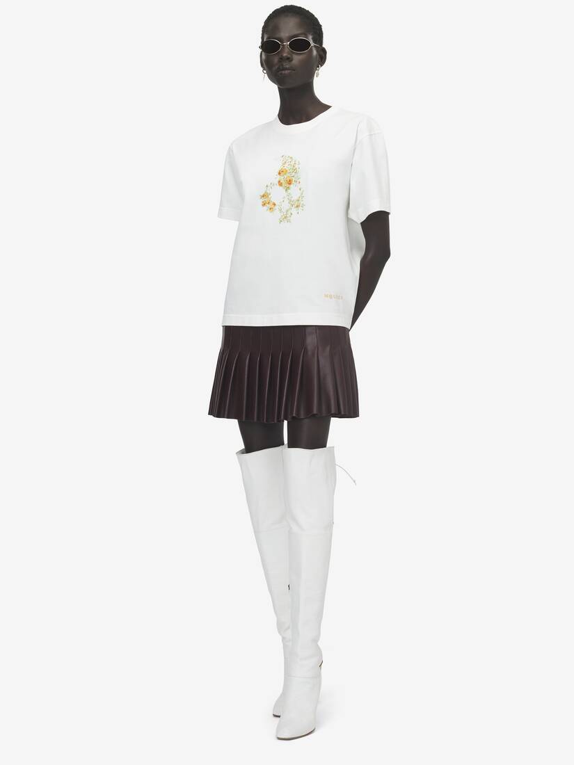 Floral Skull T-shirt | Alexander McQueen - image 2
