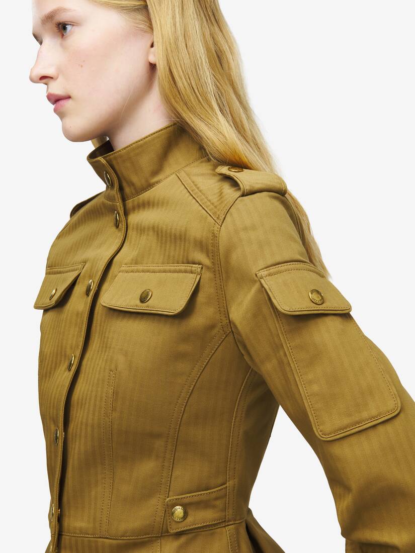 Veste utilitaire à basque | Alexander McQueen - image 5