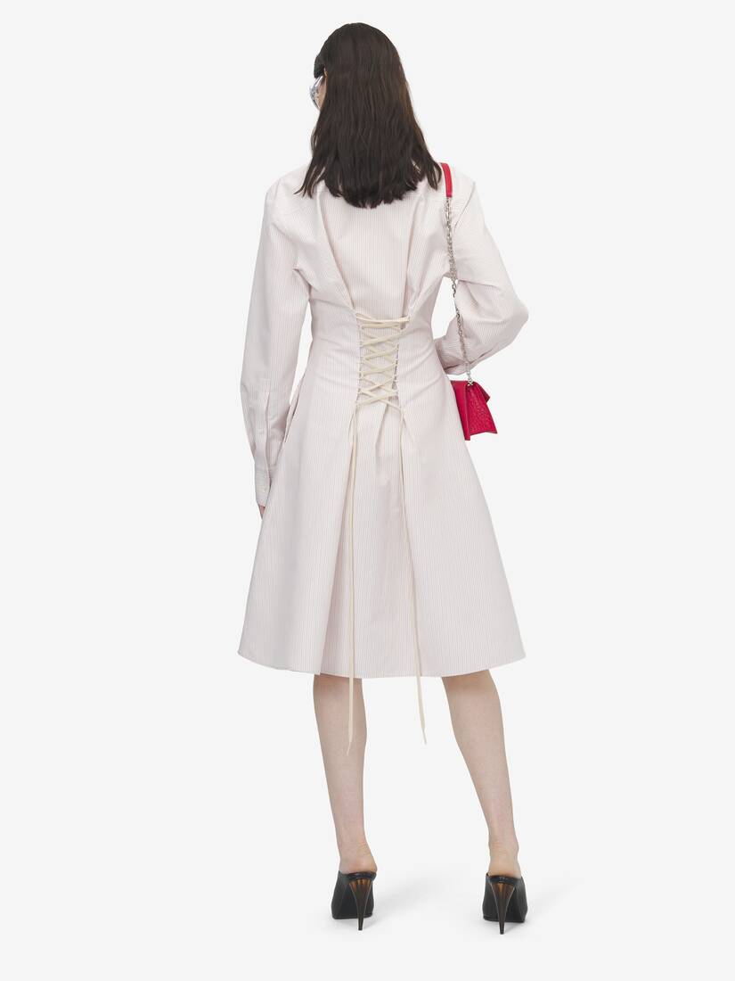 Pinstriped Shirt Dress | Alexander McQueen - image 4