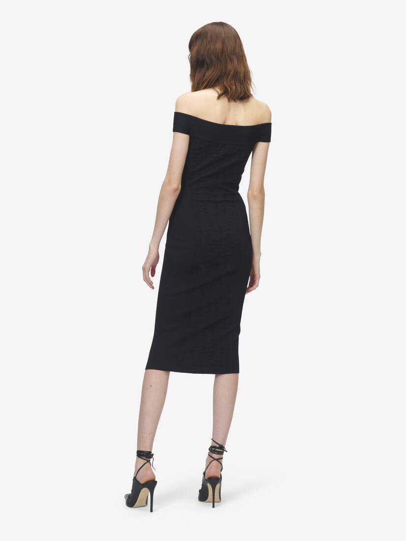 Floral Jacquard Pencil Dress | Alexander McQueen - image 3