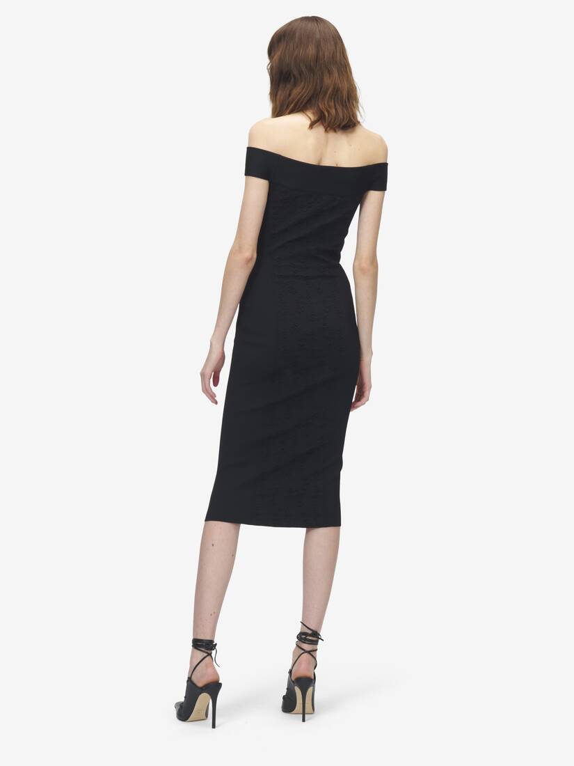 Floral Jacquard Pencil Dress | Alexander McQueen - image 3
