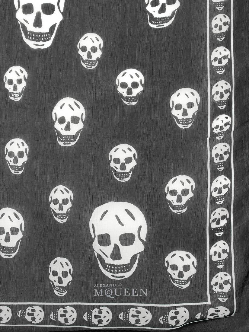 Klassischer Pashmina aus Modal mit Skulls | Alexander McQueen - image 3