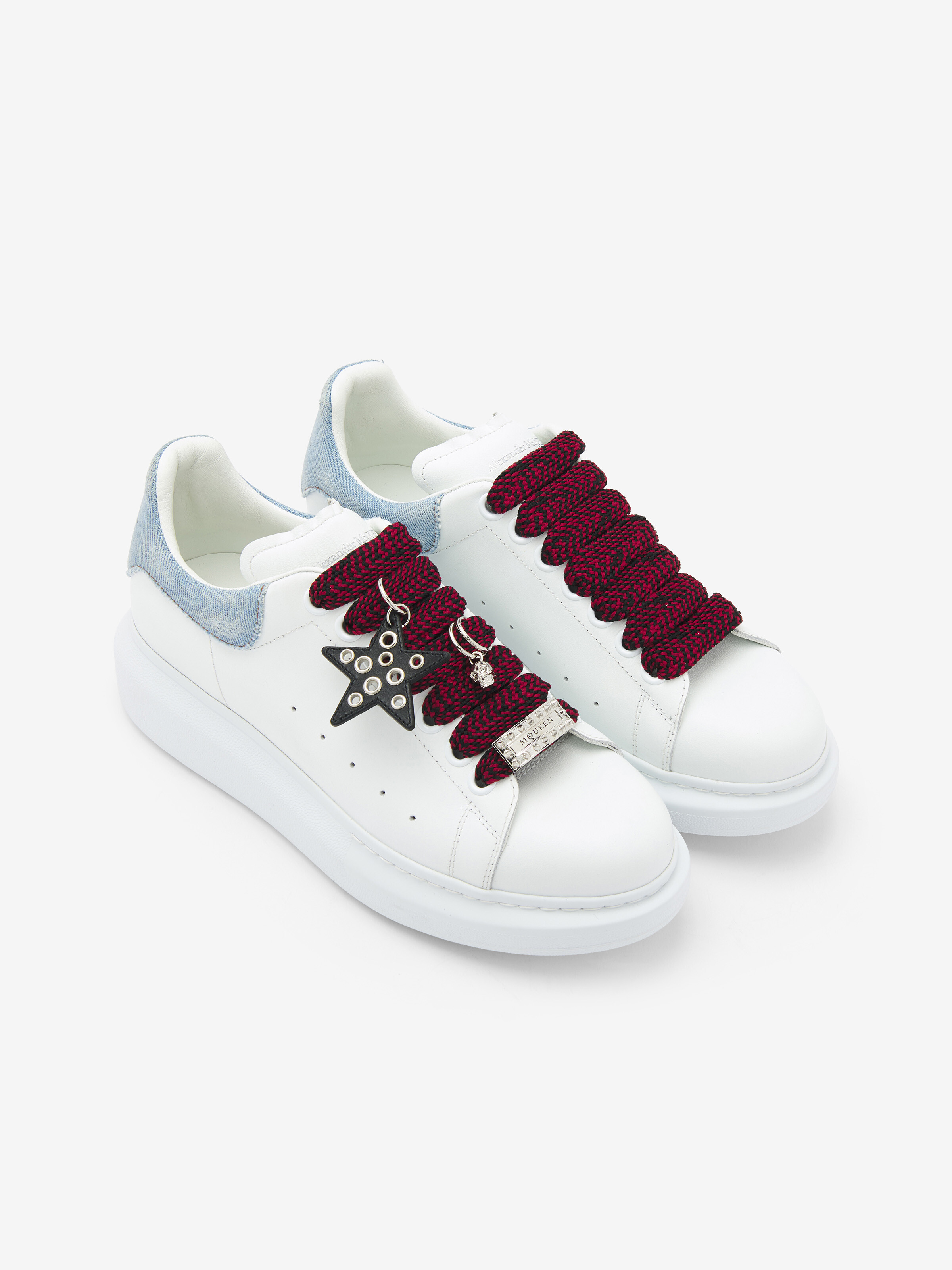 Charm Hiking Shoelaces in Black/Red in 100% Polyester | Alexander McQueen - image 2