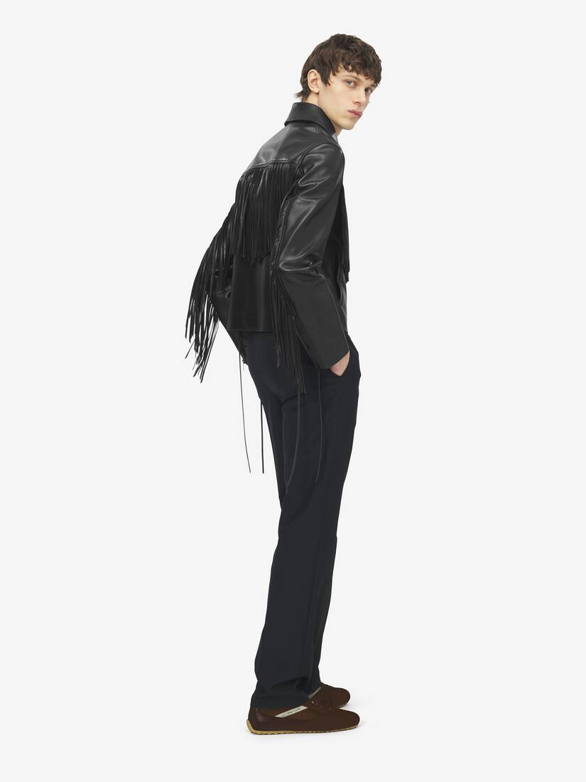Fringe Leather Jacket | Alexander McQueen - image 4