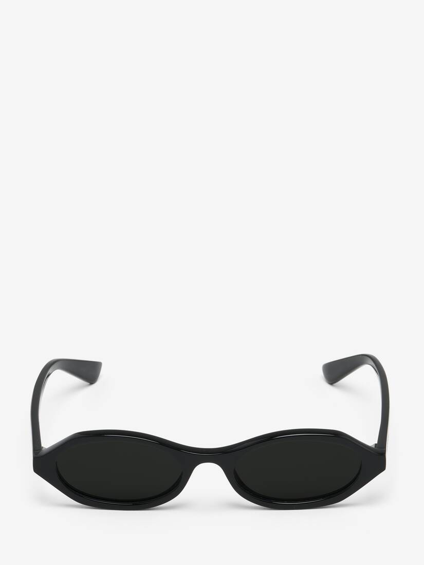 Geometric Oval Sunglasses | Alexander McQueen - image 2