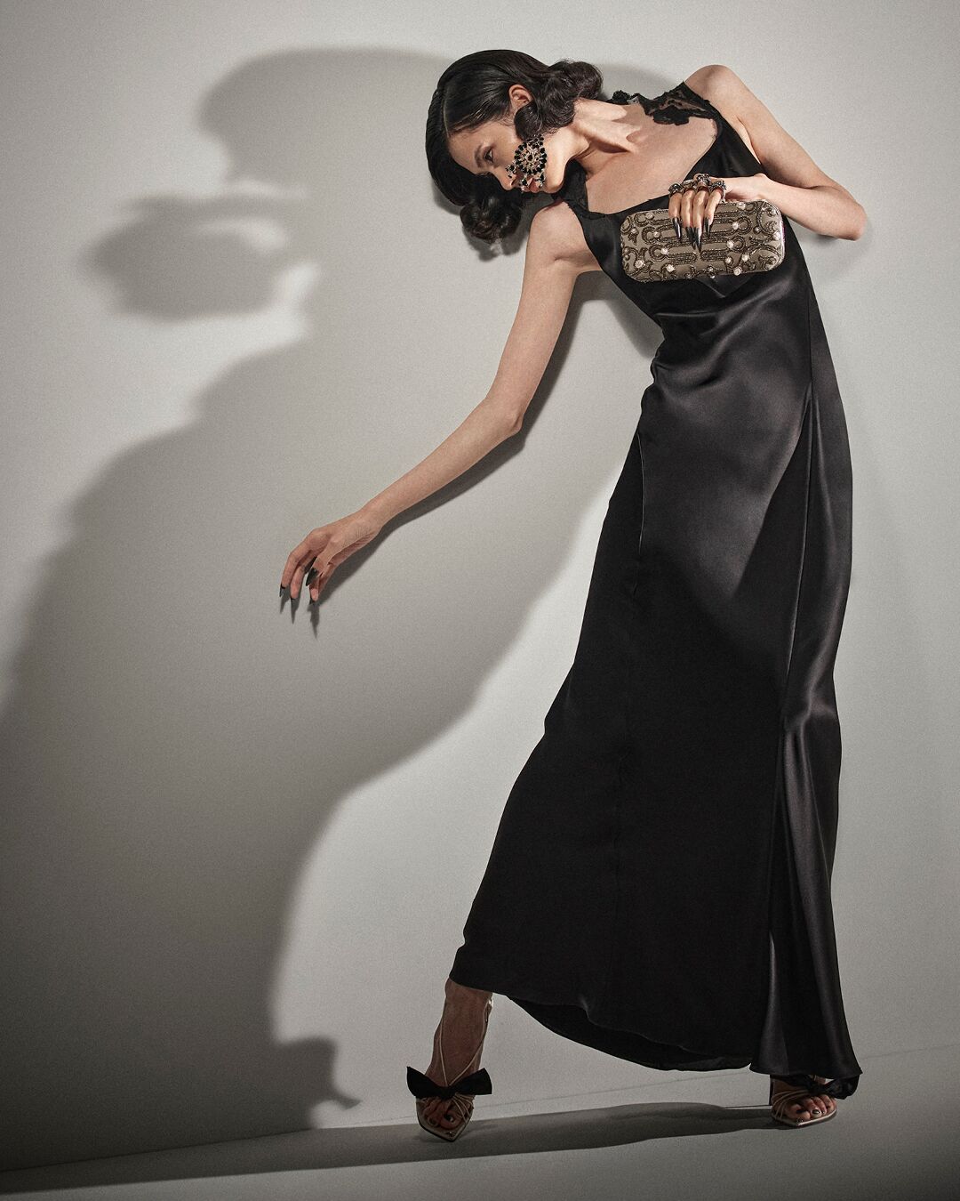 Model wearing Alexander McQueen Autumn Winter 2026 collection