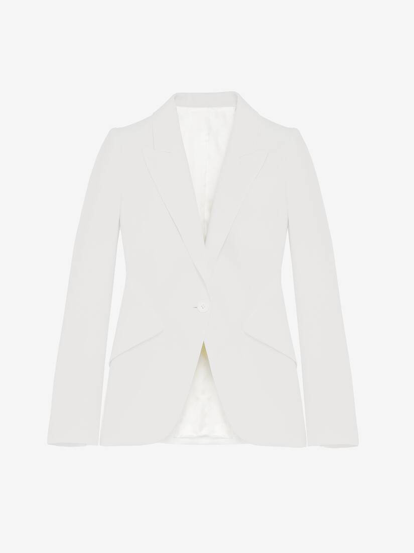 Peak Shoulder Leaf Crepe Jacket | Alexander McQueen - image 1