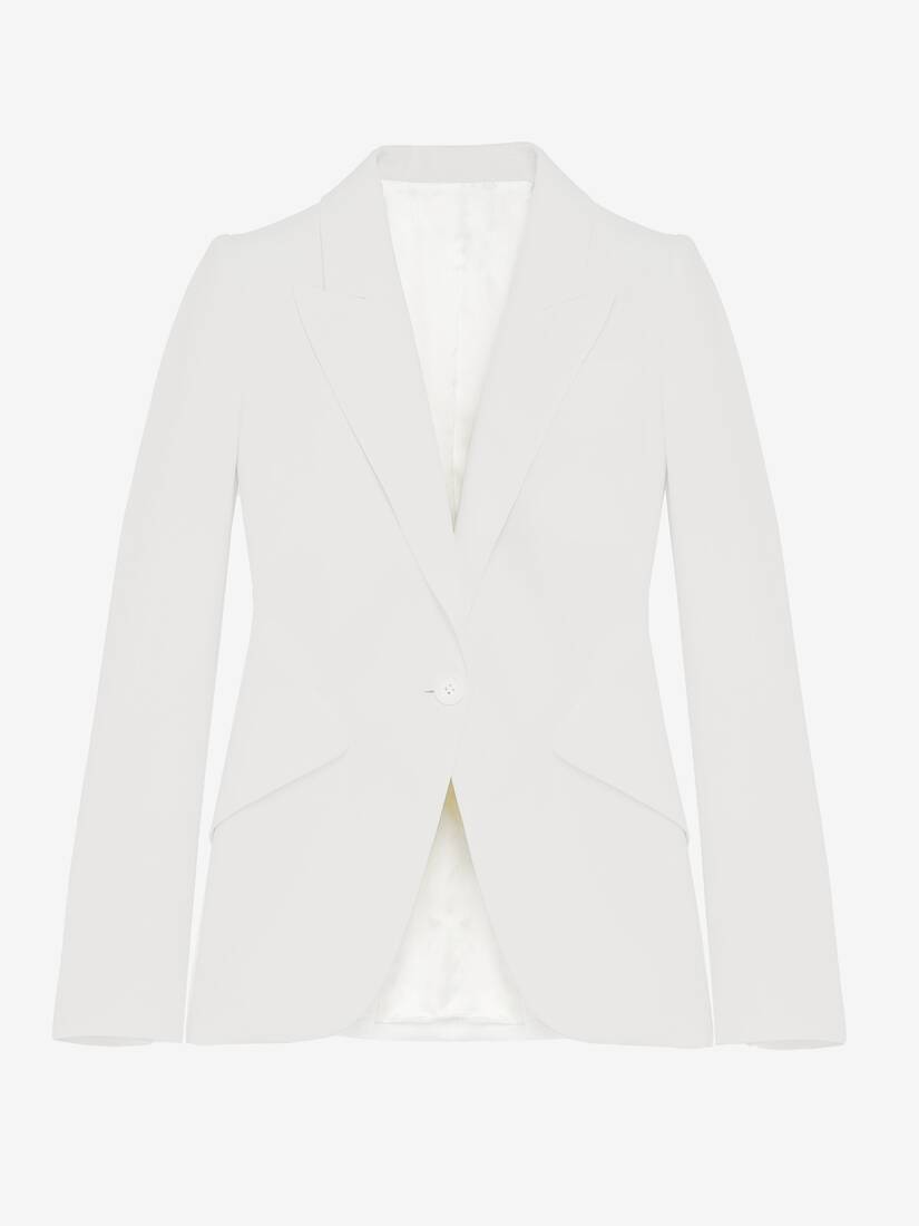 Peak Shoulder Leaf Crepe Jacket | Alexander McQueen - image 1