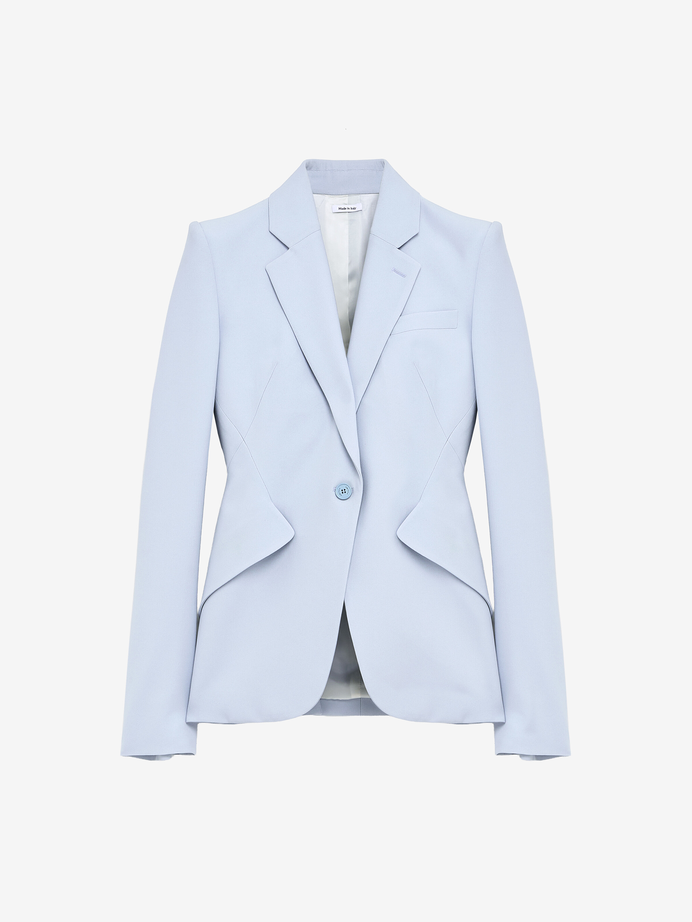 單排扣外套 in 52% 粘胶纤维, 48% 醋酸盐 | Alexander McQueen - image 1