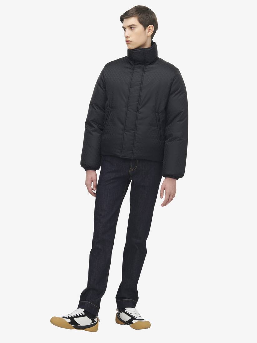 Dekonstruierte Daunenjacke aus Skull-Jacquard | Alexander McQueen - image 2
