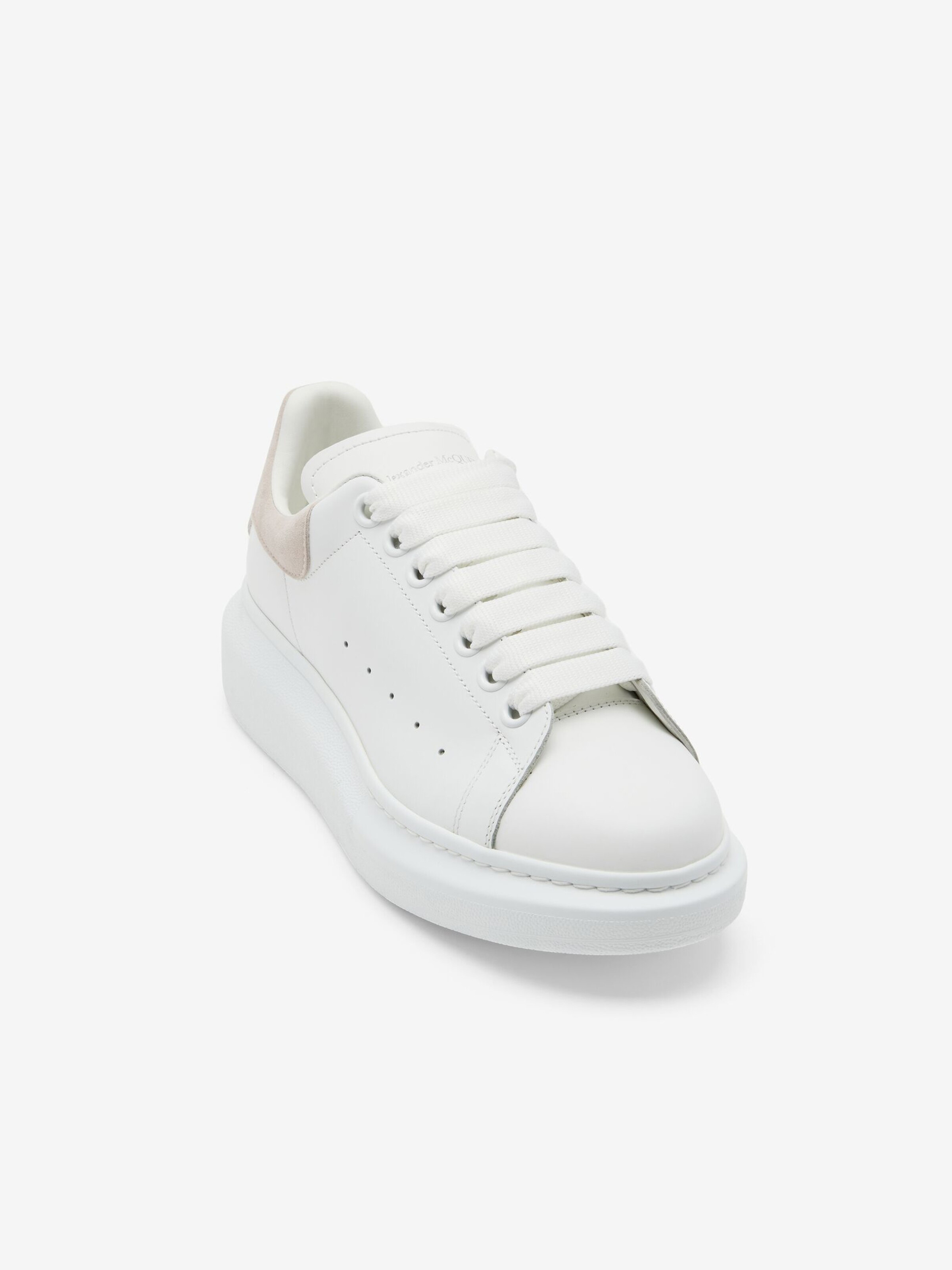 Sneakers Oversize pour Femme en Blanc/Patchouli in Cuir de veau | Alexander McQueen - image 5