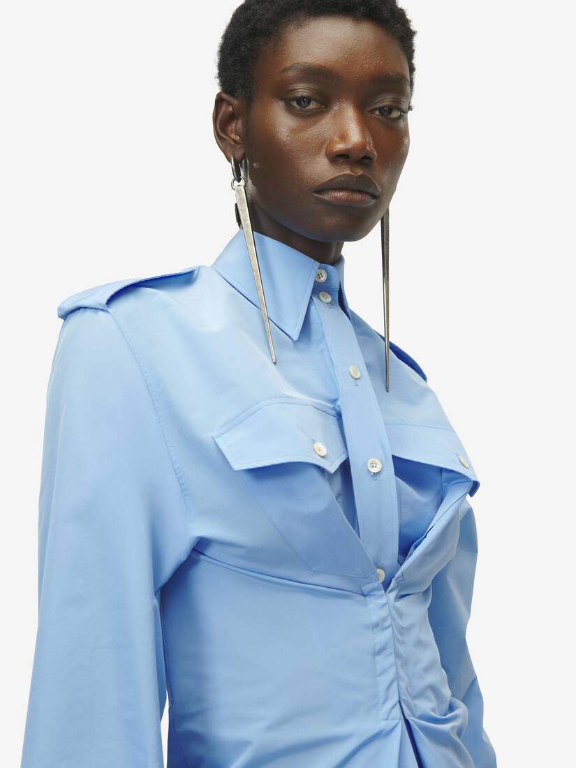 Gathered Long-Sleeved Shirt | Alexander McQueen - image 5