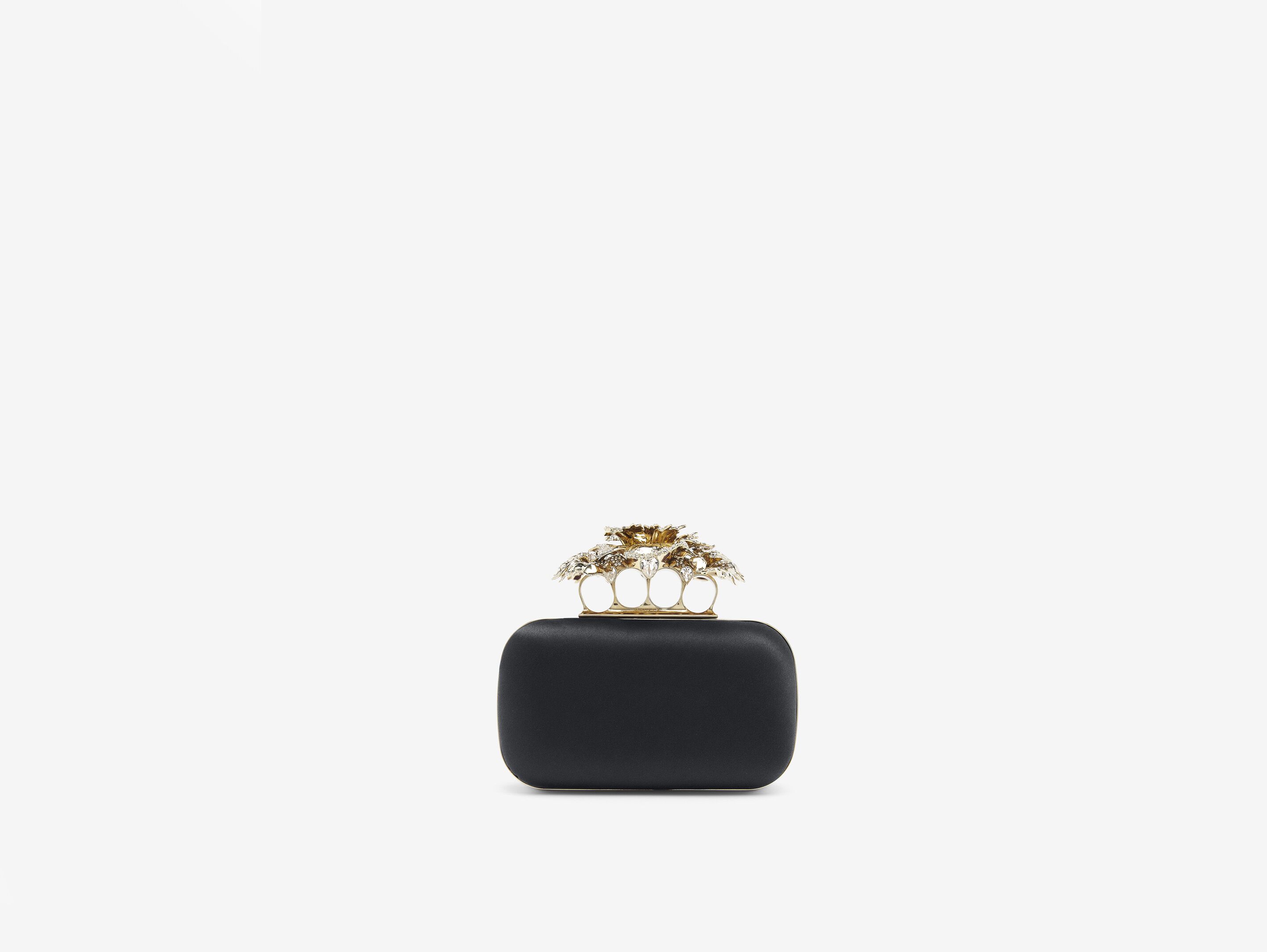 Black McQueen Knuckle Clutch