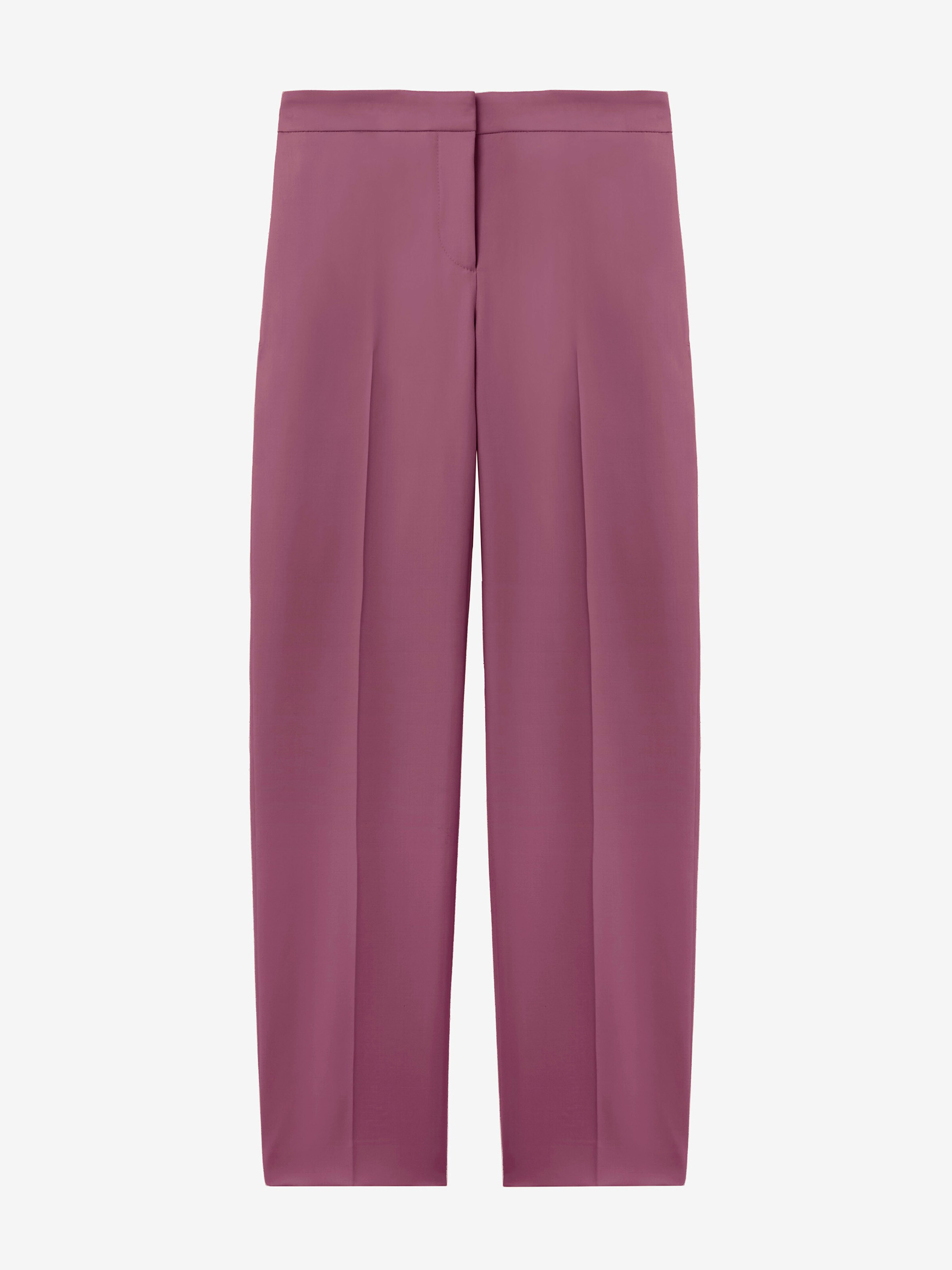 Wool Gabardine Cigarette Trousers